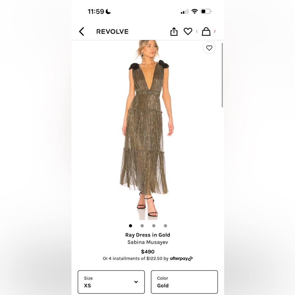 Sabina musayev long gold dress with belt